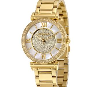 Michael kors mother of pearl caitlyn watch